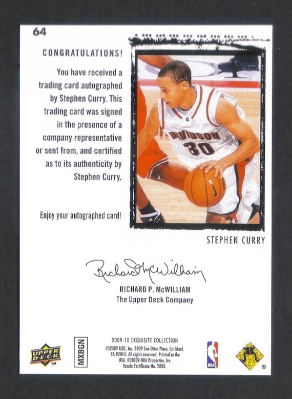 A Stephen Curry NBA rookie season trading card is on sale, Warriors