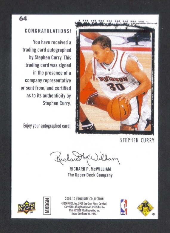 A Stephen Curry NBA rookie season trading card is on sale, Warriors