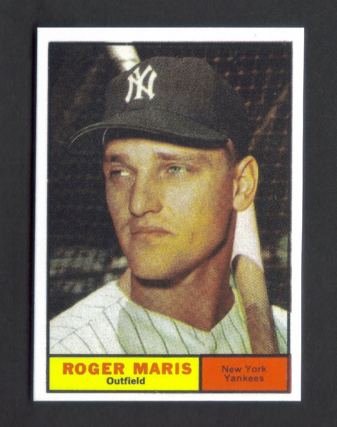 ROGER MARIS Novelty RP Card 2 Yankees 1961 T Free Shipping - Etsy Norway