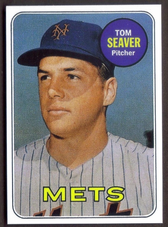 TOM SEAVER Novelty RP Card 480 Mets 1969 T Free Shipping 