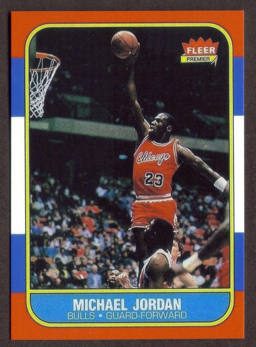 MICHAEL JORDAN Novelty Rookie RP Card 57 Bulls 1986 F Free - Etsy