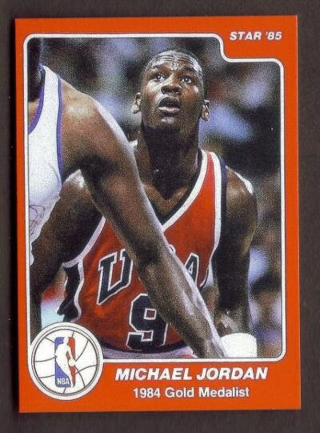 MICHAEL JORDAN Novelty Rookie RP Card 195 Gold Medalist 1984 - Etsy