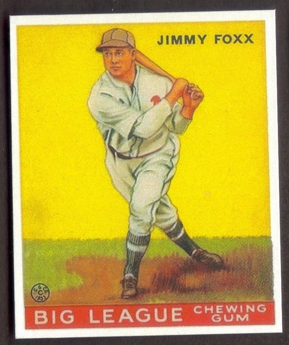 Jimmy JIMMIE FOXX Novelty Rookie RP Card 29 Athletics 1933 G -  Israel