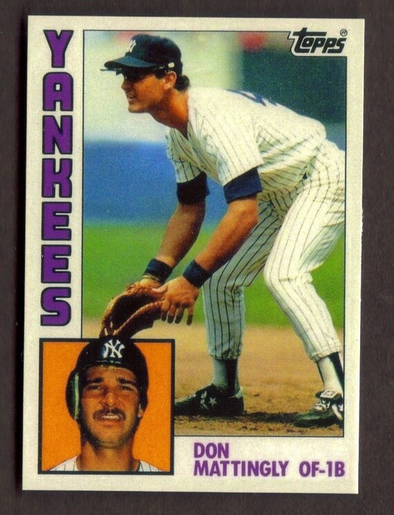 DON MATTINGLY Novelty Rookie RP Card 8 Tiffany Yankees 1984 T - Etsy Hong  Kong