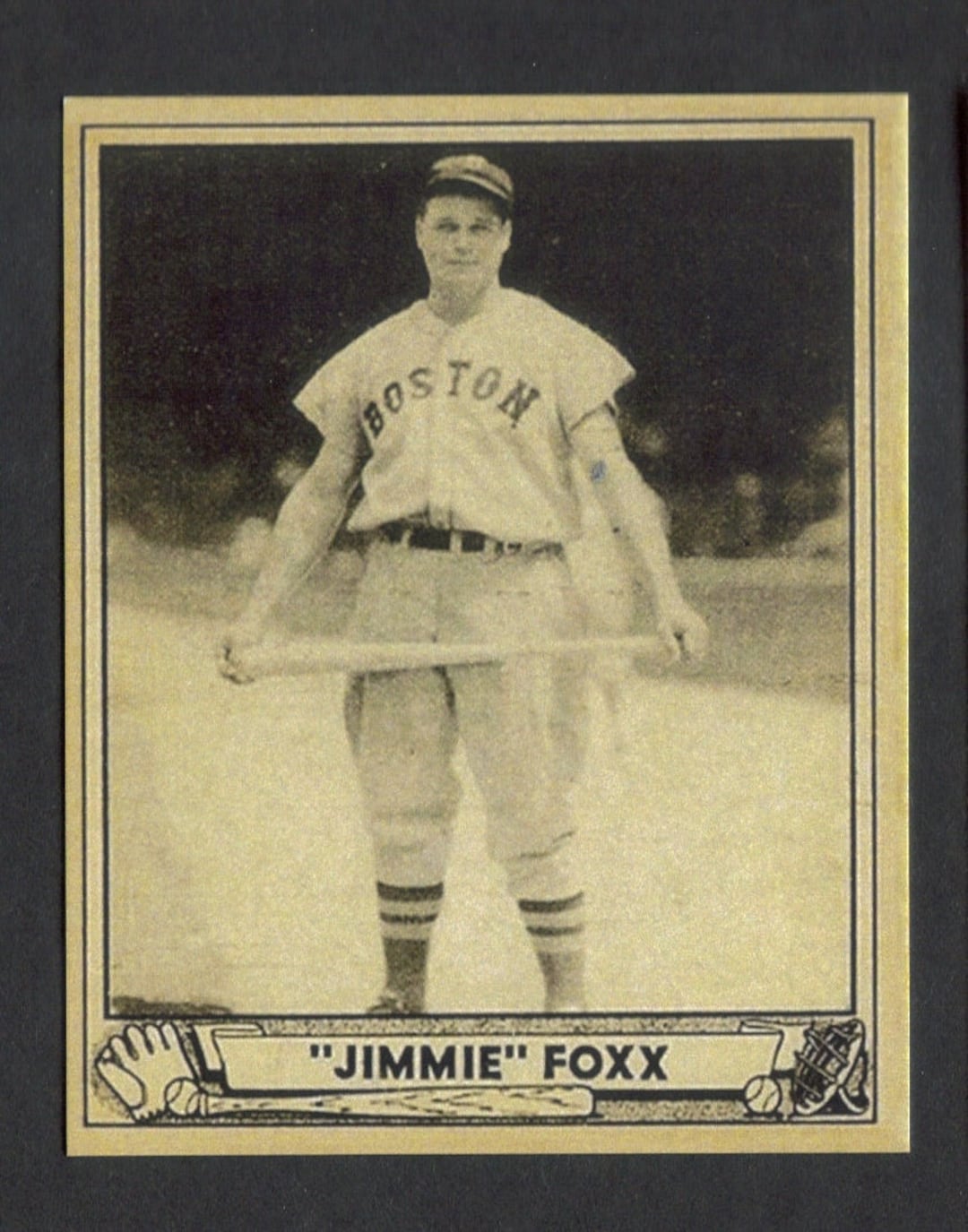 Jimmy Jimmie FOXX Novelty RP Card 133 Red Sox 1940 PB Free -  Finland