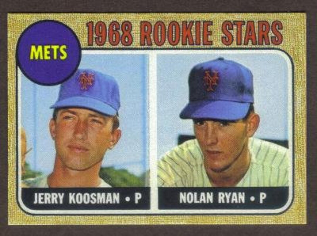 NOLAN RYAN Novelty Rookie RP Card 177 Mets 1968 T Free - Etsy