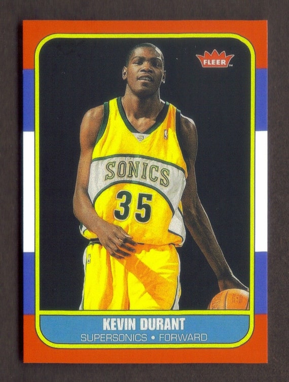 KEVIN DURANT Novelty Rookie RP Card 86R-143 Sonics Rc 2007 1986 F Free  Shipping - Etsy Singapore