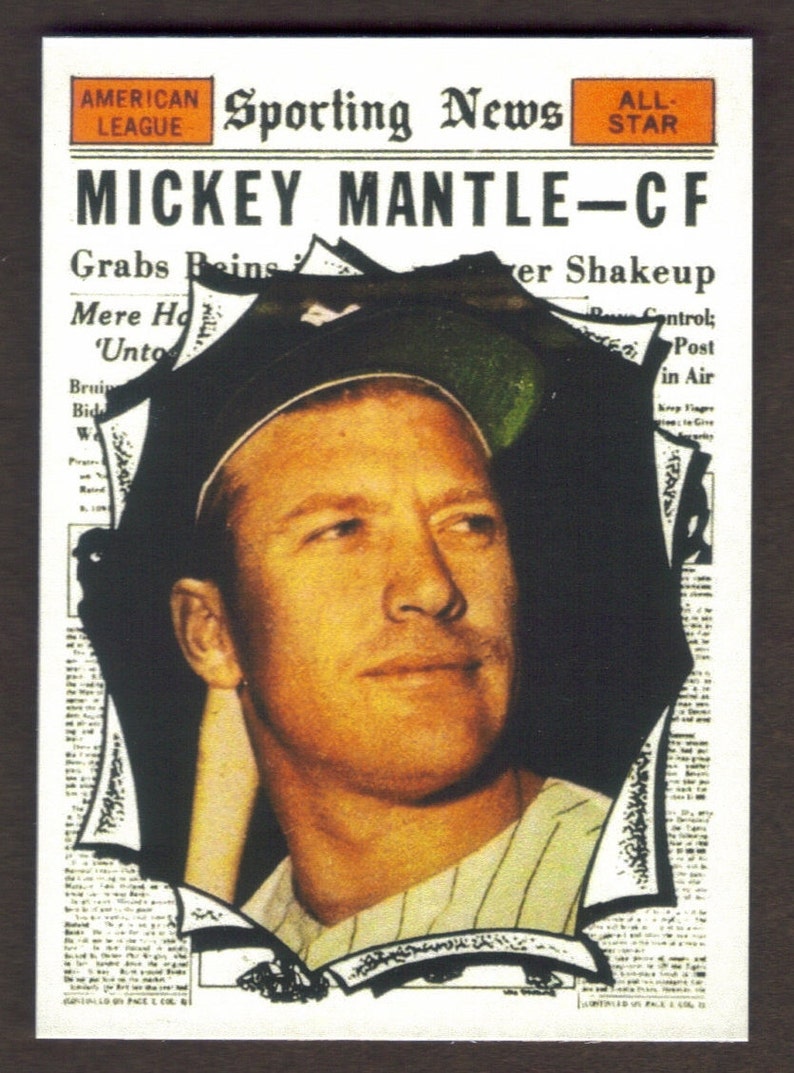 MICKEY MANTLE RP #578 All Star Yankees 1961 T Free Shipping