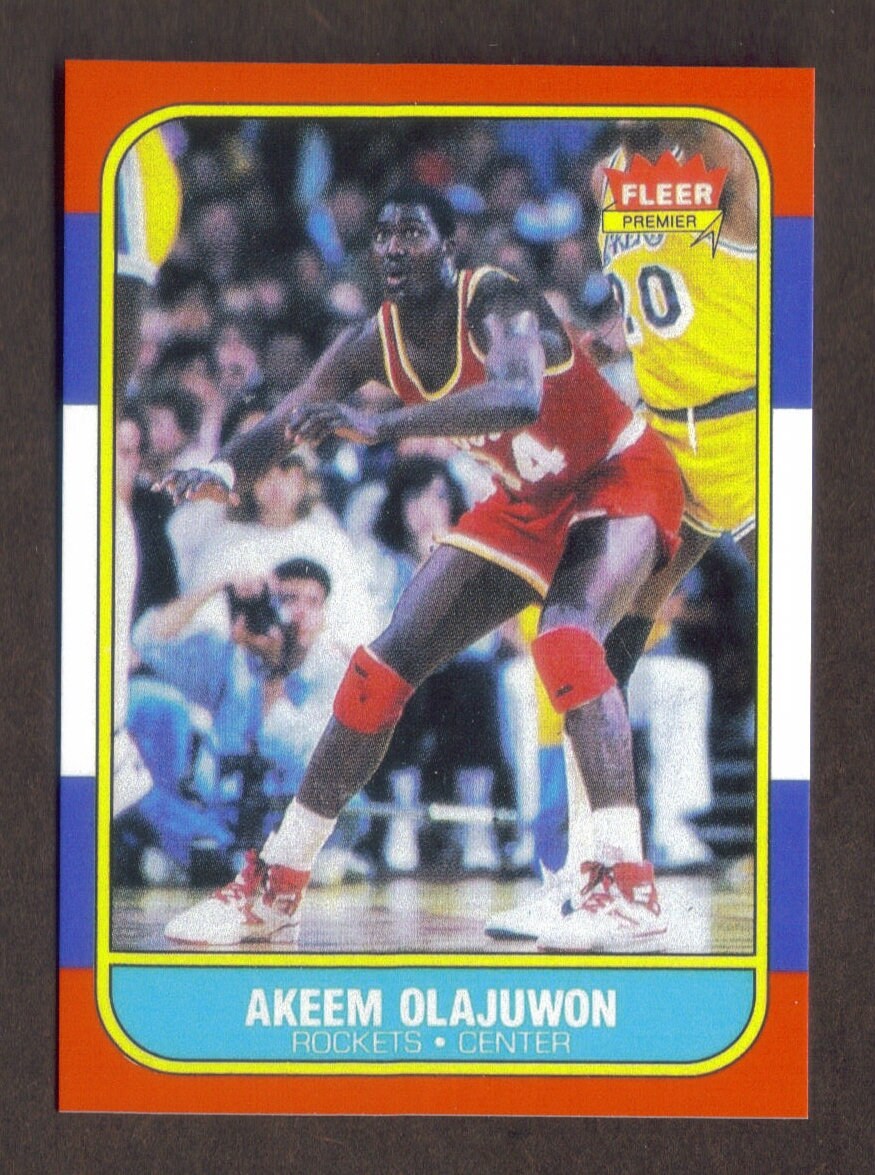 HAKEEM OLAJUWON Novelty Rookie RP Card 82 Rockets Rc 1986 F - Etsy Israel
