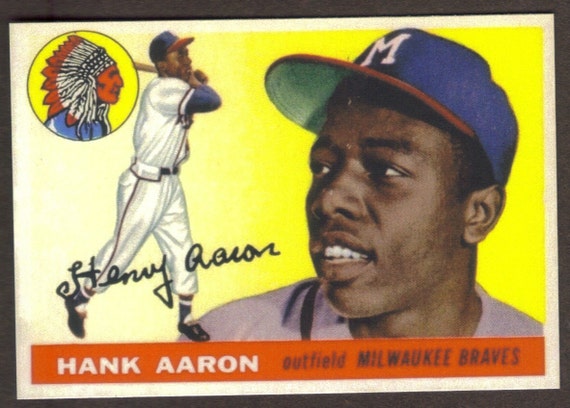 hank aaron braves hat