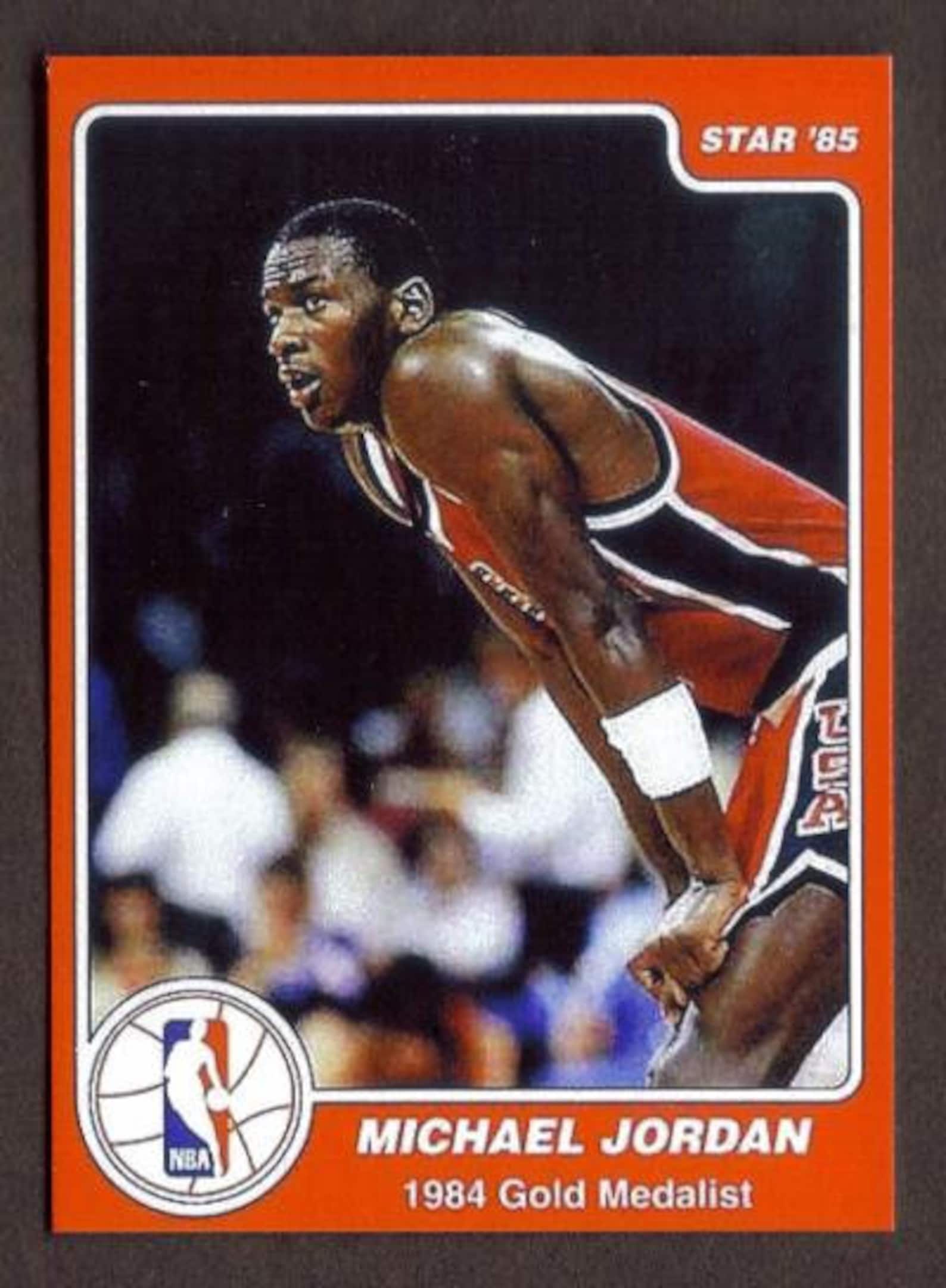 MICHAEL JORDAN Rookie Card RP 7 Gold Medalist 1984 Bulls Rc Etsy