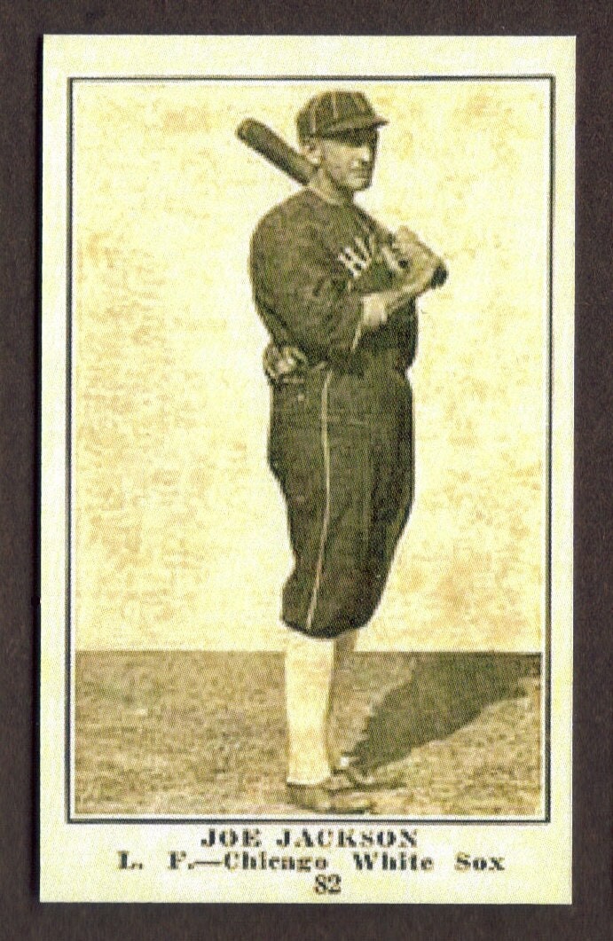 Shoeless JOE JACKSON Card RP #82 White Black Sox 1917 Collins Free Shipping