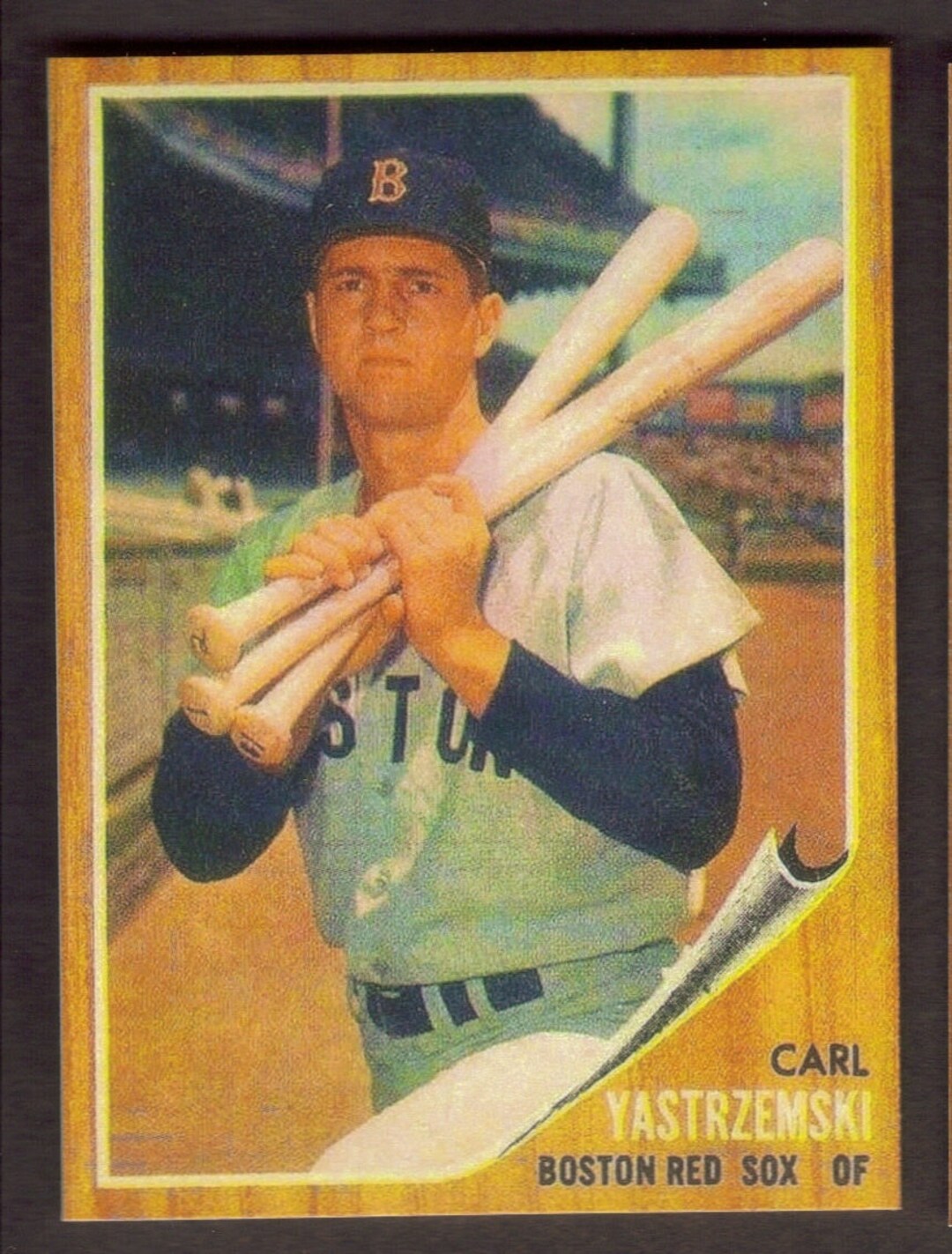 CARL YASTRZEMSKI Novelty RP Card 425 Yaz Red Sox 1962 T Free - Etsy