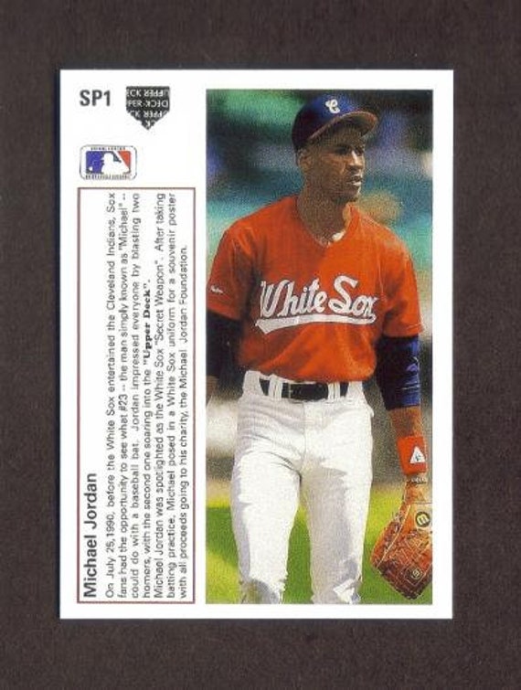 2 Michael Jordan White Sox baseball cards - Matthew Bullock Auctioneers