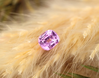 Natural Pink Sapphire 0.69 cts-Unheated Pink Sapphire Cushion Cut-Loose Pink sapphire-Vibrant Pink Sapphire Cushion-Custom Sapphire Ring