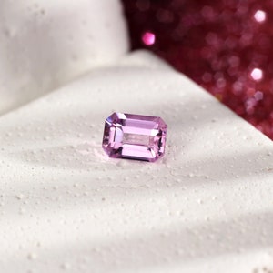 Natural Pink Sapphire Octagon 0.74 cts | Unheated Pink Sapphire Emerald Cut | Custom Pink Sapphire Ring| Loose Clean Pink Sapphire No Heat