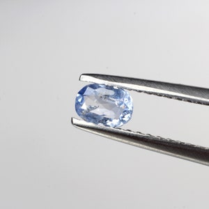 Kashmir Sapphire light Purple Blue Oval 0.31 Cts.-Loose Natural Pastel Blue Sapphire Heated-Vibrant Sapphire Oval-Rare Sapphire Gemstone