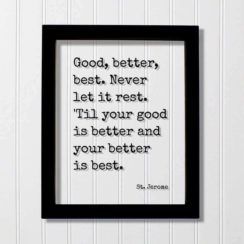 Good Better Best Frame - Etsy