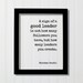 Mahatma Gandhi - A sign of a good leader is not how many followers you have but how many leaders you create. Leadership Boss Gift Supervisor 