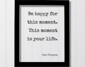 Moment Is Your Life Etsy