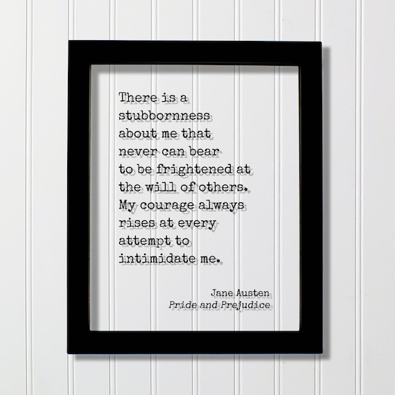 Jane Austen Orgueil Et Prejuges Citation La Est Un Etsy Canada
