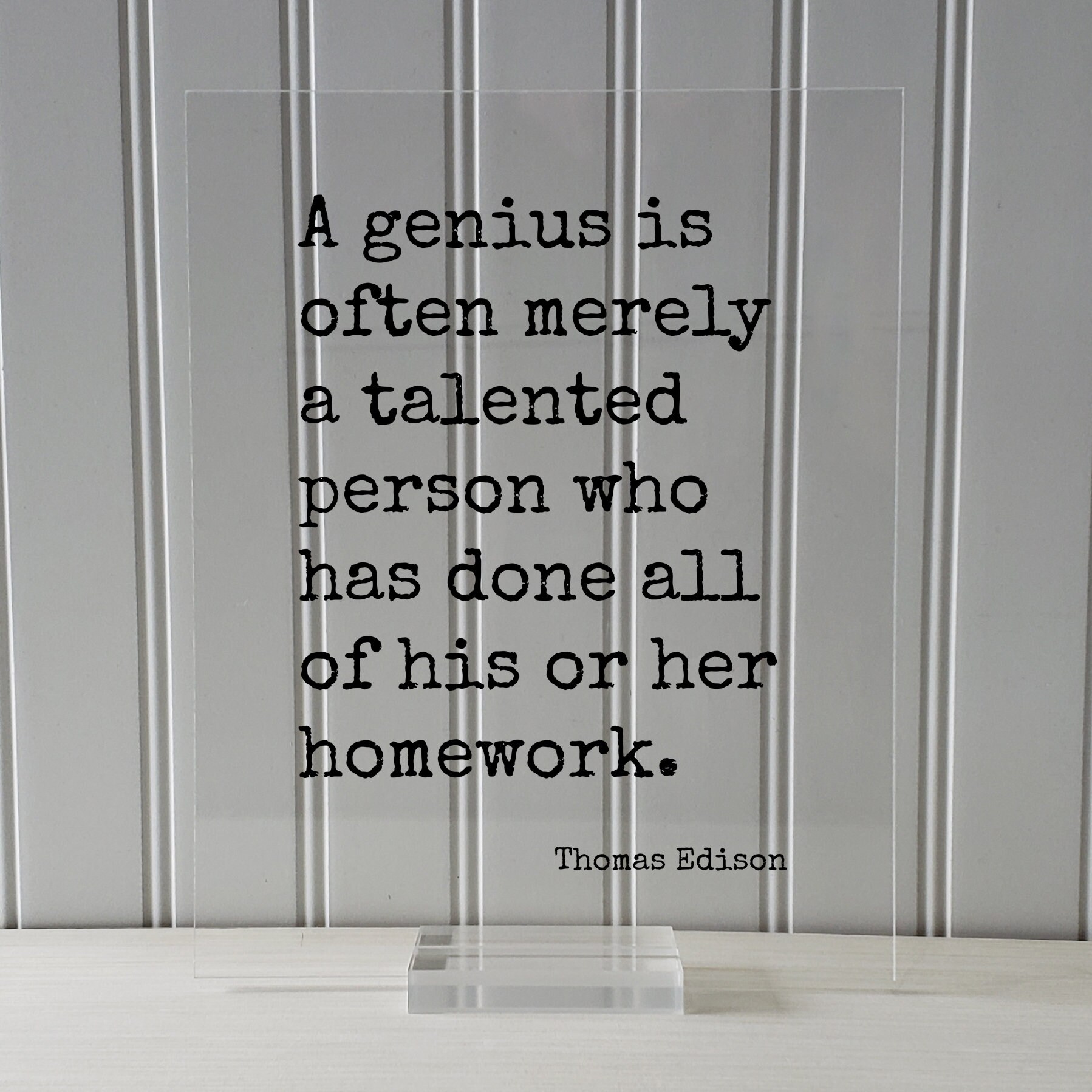 Talented Genius Thomas Edison Quote - A Genius is Often Merely a Talented Person Who ...