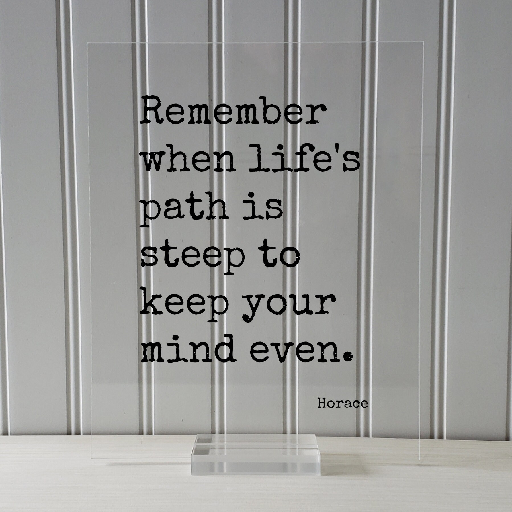ホレスの名言 - 人生の道が険しいとき、心を平静に保つことを思い出してください。考え方、意図、瞑想、瞑想、幸せ、幸福、穏やか、平和 - Etsy 日本, image size:1798x1798