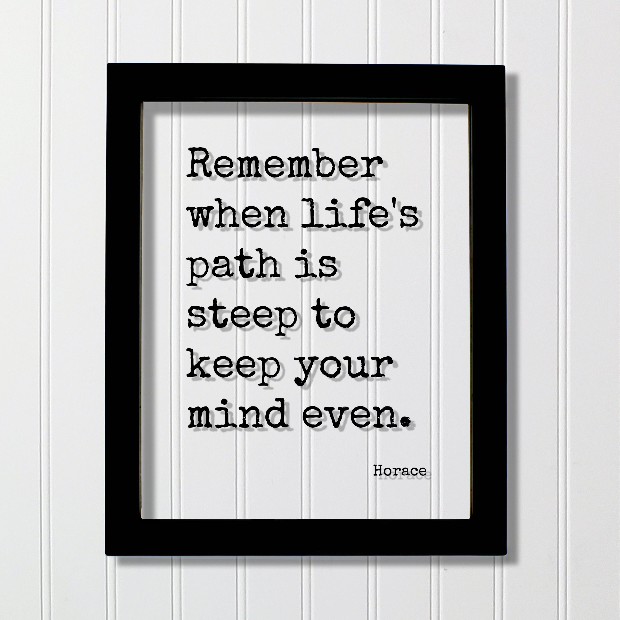 ホレスの名言 - 人生の道が険しいとき、心を平静に保つことを思い出してください。考え方、意図、瞑想、瞑想、幸せ、幸福、穏やか、平和 - Etsy 日本, image size:2404x2404