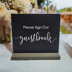 Teken ons gastenboek Schoolbordbord - Bruiloft Rustiek Land Boerderij Gastenboek Tafel Babyshower