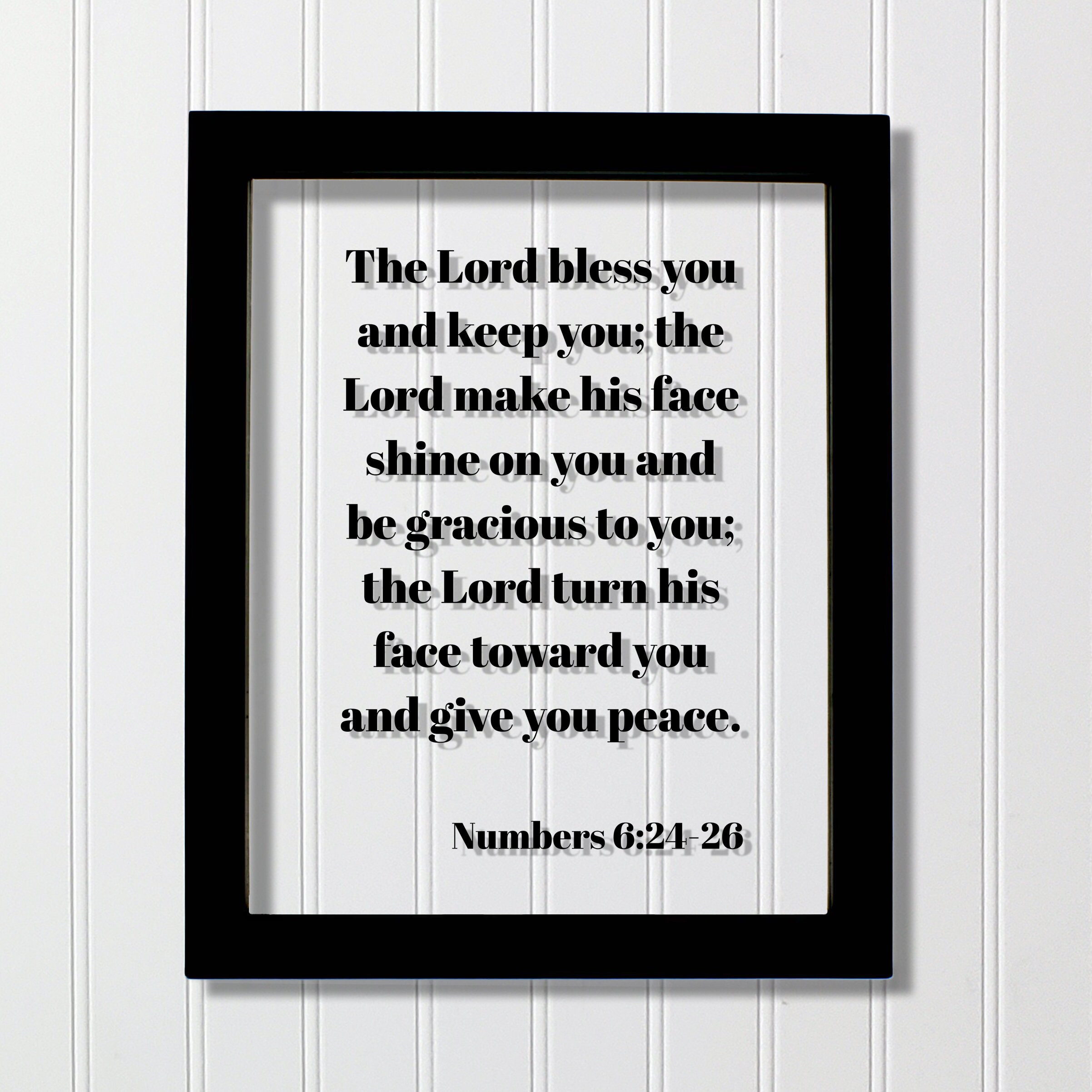 Numbers 6:24-26 - the Lord Bless You and Keep You Make His Face Shine ...