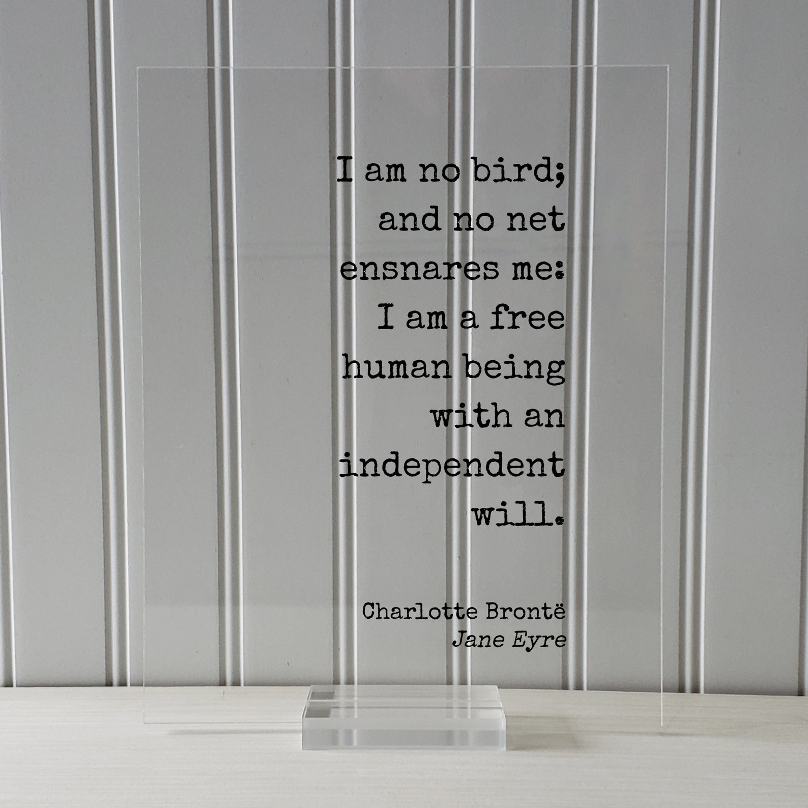Charlotte Brontë Jane Eyre I Am No Bird; and No