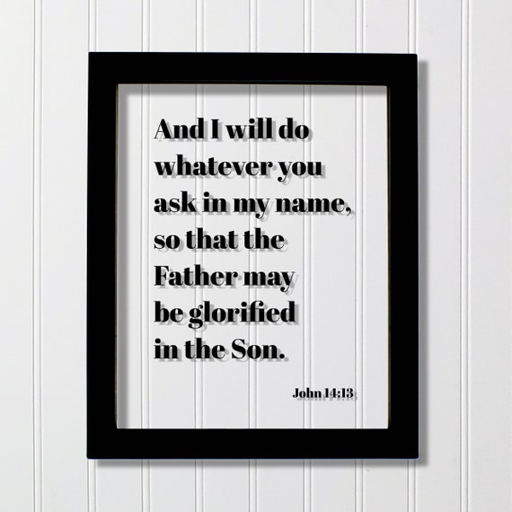 John 14:13 Prayer Tote Bag John 14:13 Prayer Tote Bag