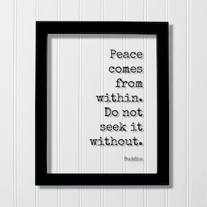 Buddha - Floating Quote - Peace comes from within Do not seek it without - Happy Happiness Motivation Inspiration Joy Calm Buddhism Meditate