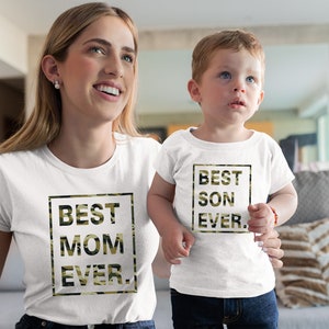 Mother and Son Outfit Mom Son Matching T-shirts Matching Mom - Etsy