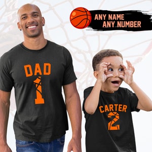 Father and son sport jerseys Custom name and number image 0