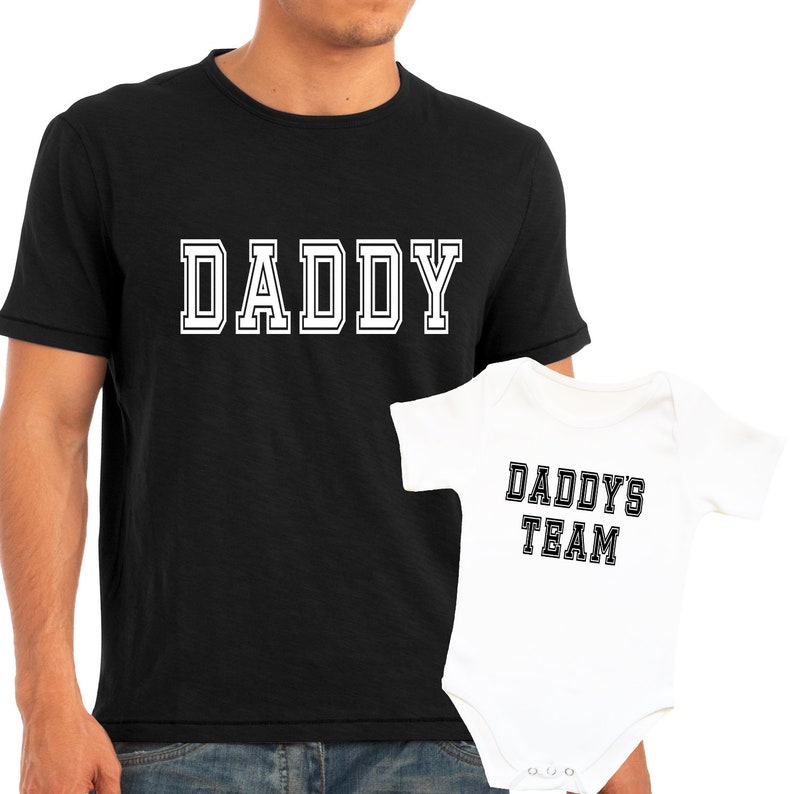 Daddy and Me Outfits Fathers Day Dad Son Shirts Dad Jersey - Etsy
