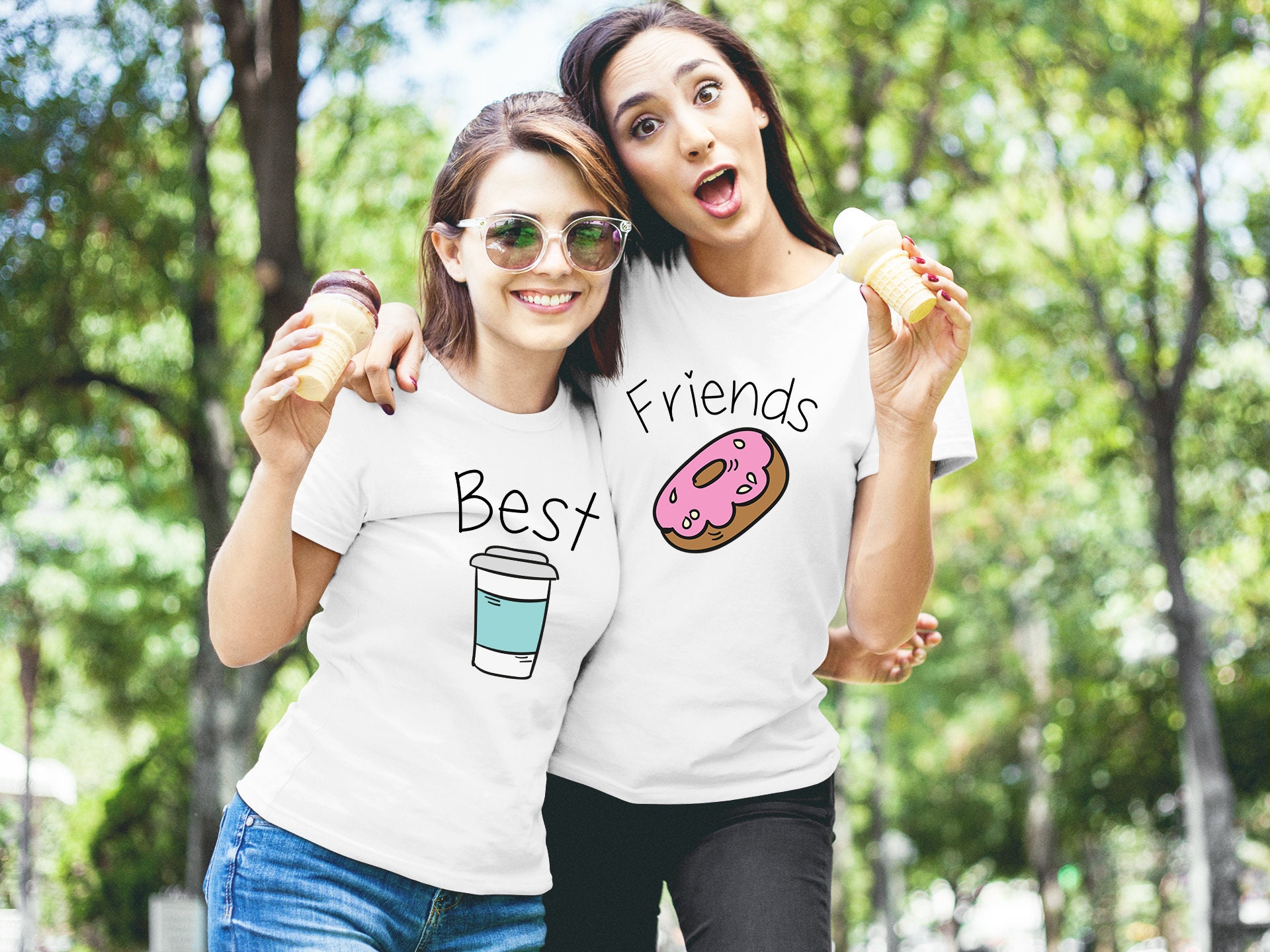 Best Friends Best Friends Shirt Two Shirts - Etsy