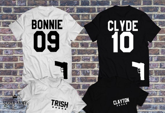 Guns Couples Shirts Bonnie | Etsy Norway