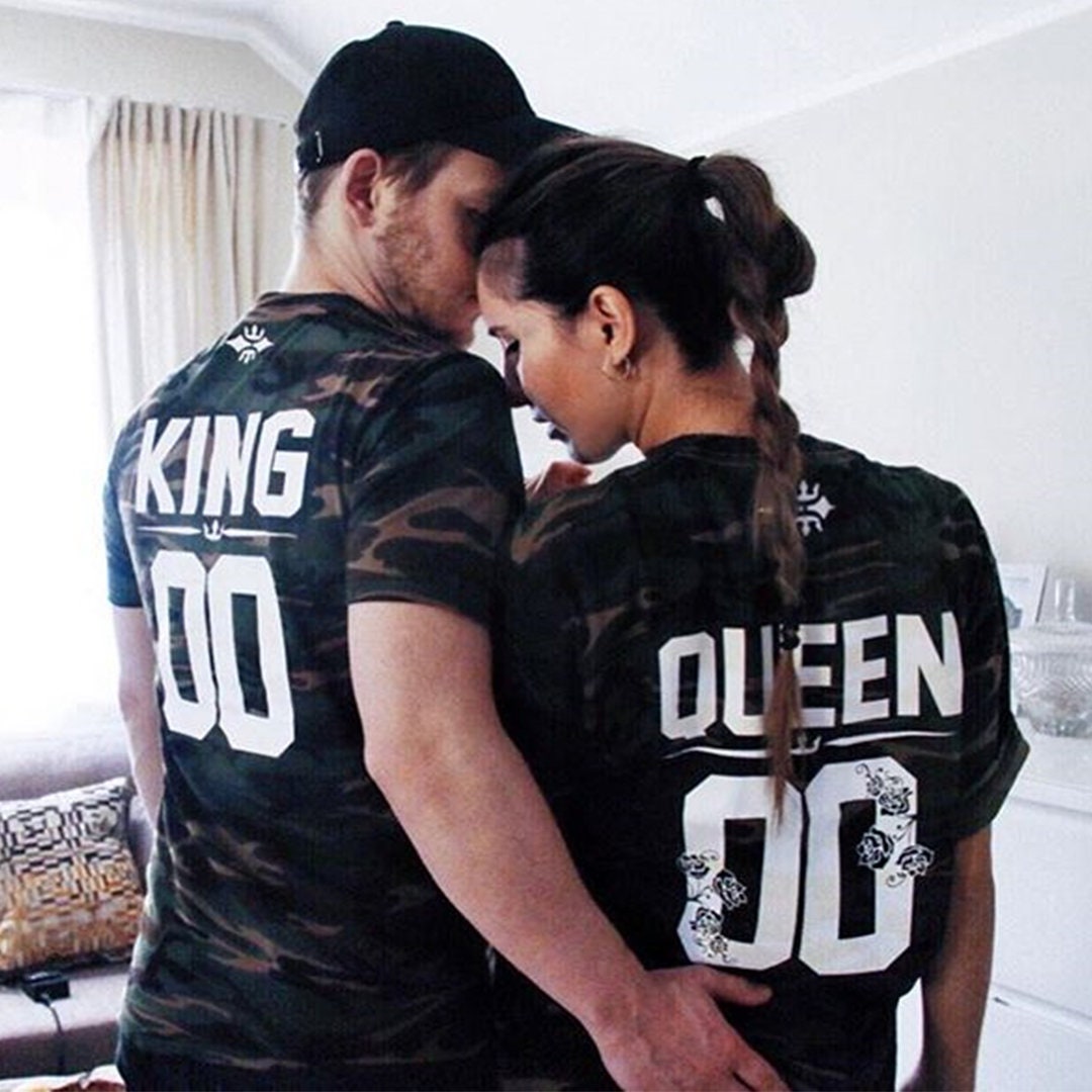 Couple shirts King and Queen King Queen shirts Custom - Etsy España Couple shirts King and Queen King Queen shirts Custom - Etsy España