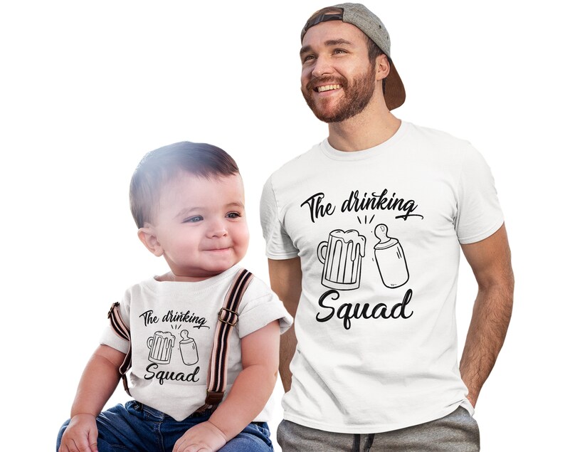 Funny Dad and baby matching tshirts Family outfits dad and Etsy