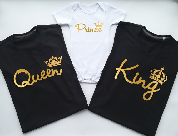 King Prince Princess Matching Family Shirts Etsy