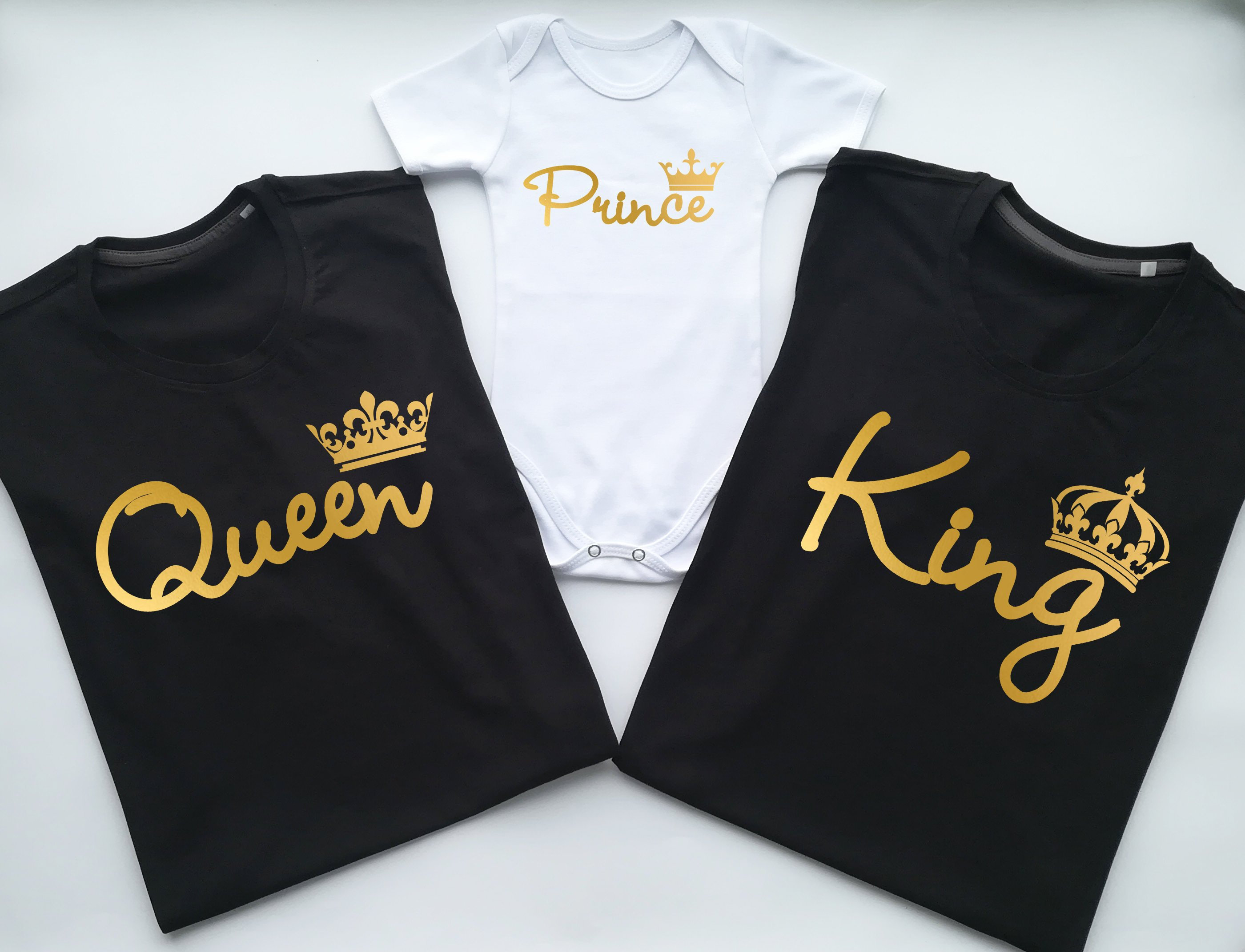Camisas King Queen Prince Princess camisas familiares a Etsy España