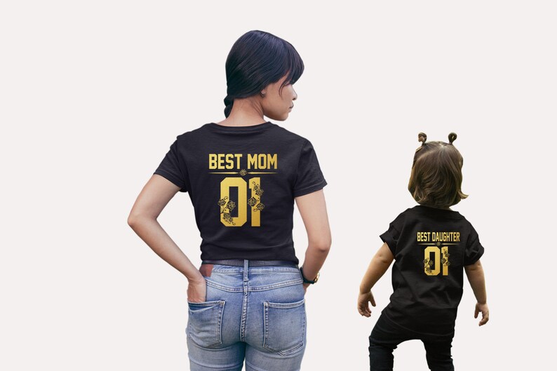 mom daughter matching tops