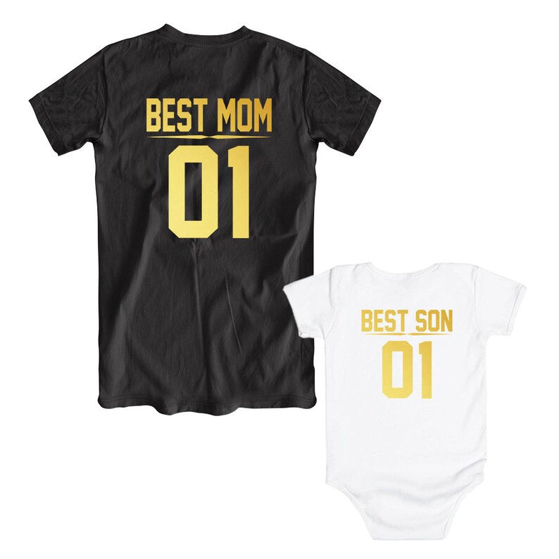 mum and son matching shirts