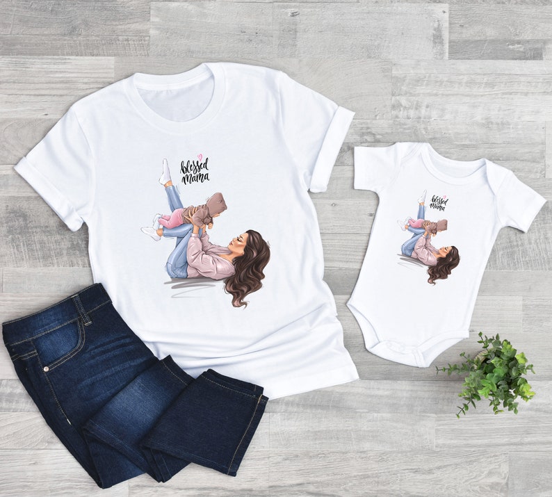 Mom and baby matching outfits mother daughter shirts mommy etsy