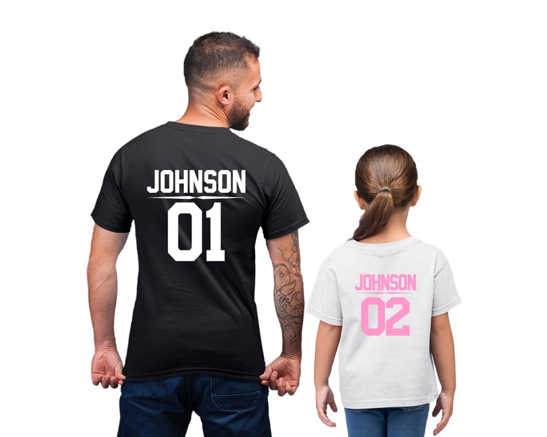 Dad Daughter Shirts Fathers Day Shirts Personalized Name Dad Etsy UK