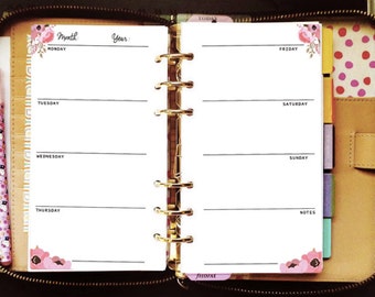 Printable Planner Inserts Personal Monthly for Kate Spade | Etsy