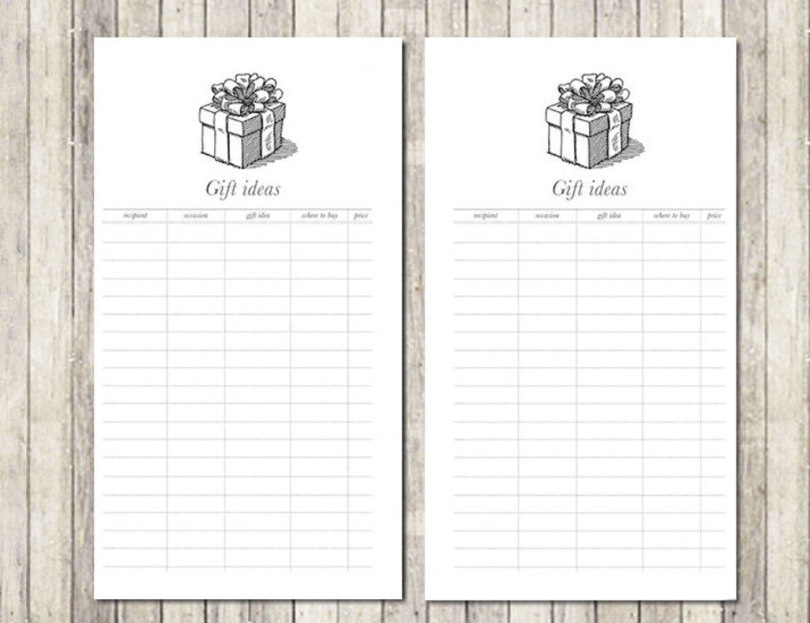 Printable Planner Inserts Personal Gift Ideas for Kate Spade - Etsy