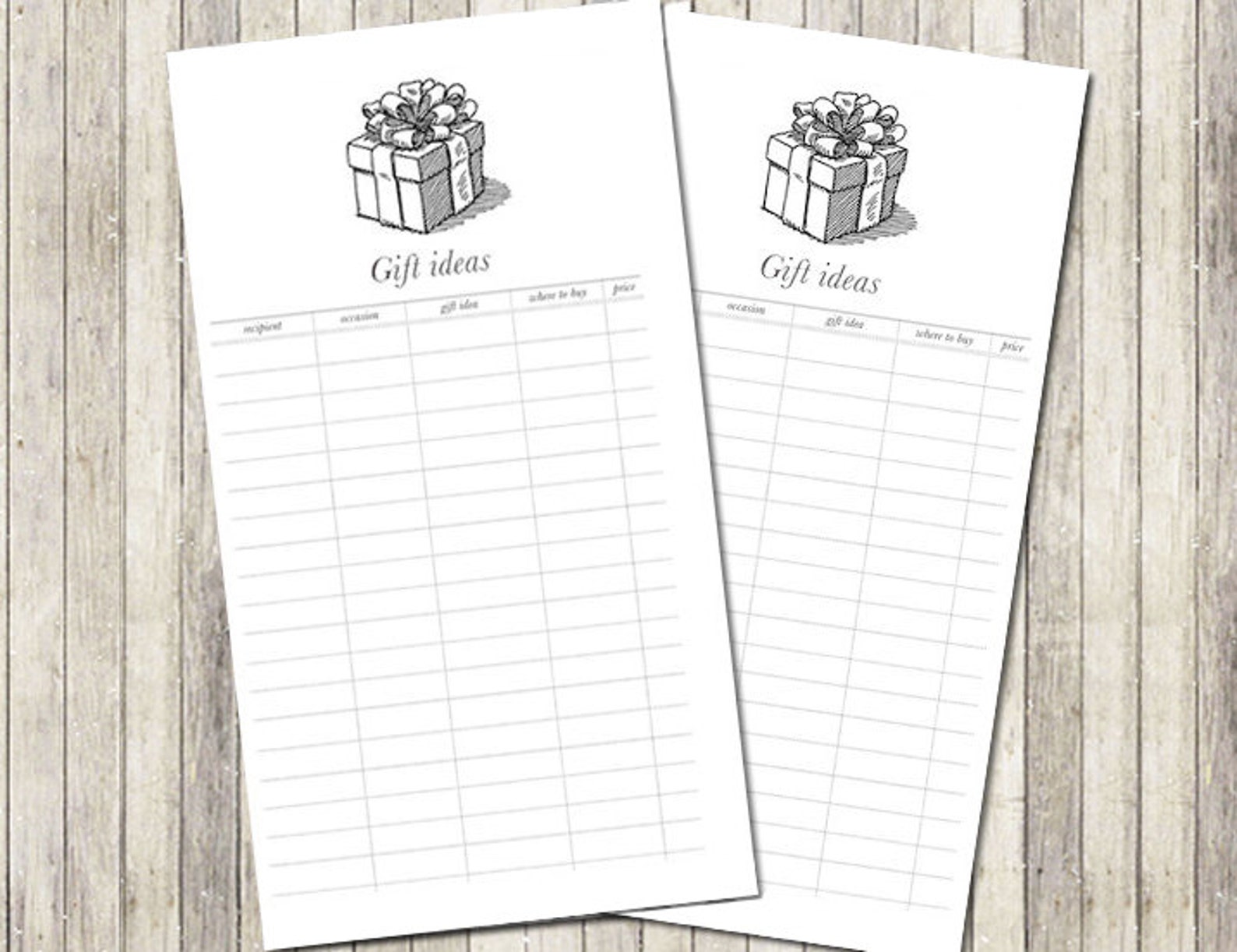 Printable planner inserts personal gift ideas for Kate Spade | Etsy