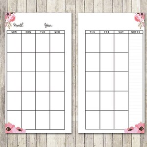 Printable Planner Inserts Personal Monthly for Kate Spade Wellesley ...